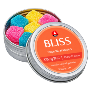 Bliss Tropical Assorted THC Gummies - 375mg