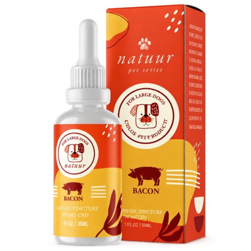natuur Pet Series CBD Bacon Oil Tincture - Large Dog - 750mg CBD
