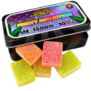 Golden Monkey Extracts HIGH DOSE - THC Gummies - 1500mg - Fruity Adventure