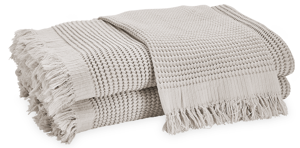 Matouk Kiran Waffle Hand Towel - White