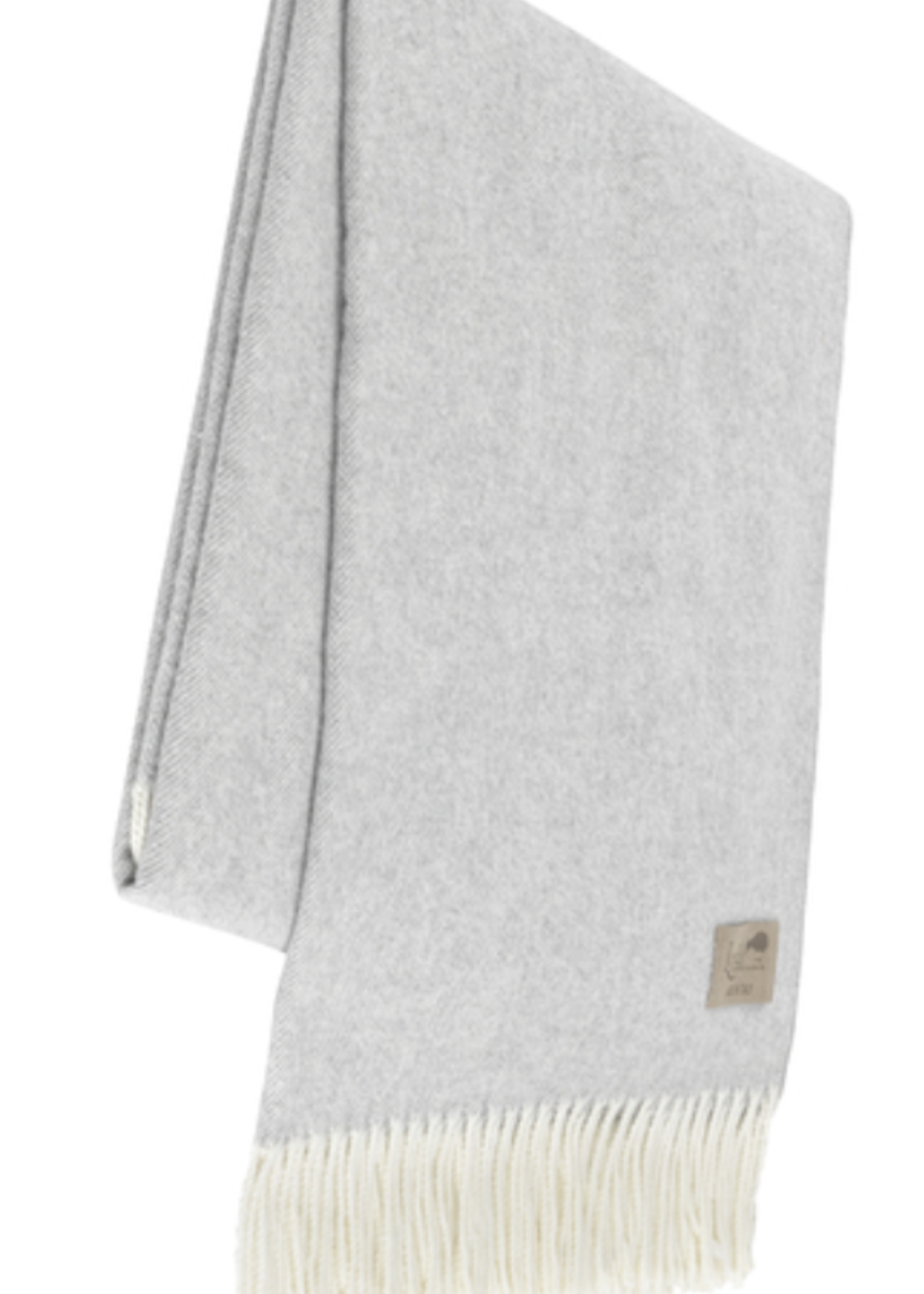 Lands Downunder Light Grey Herringbone Throw