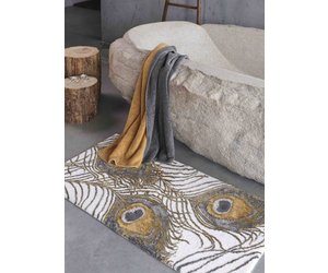 Peacock Bath Rug by Abyss Habidecor