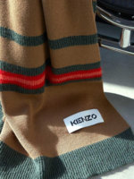 Kenzo Kenzo K Brush Cotton Throw