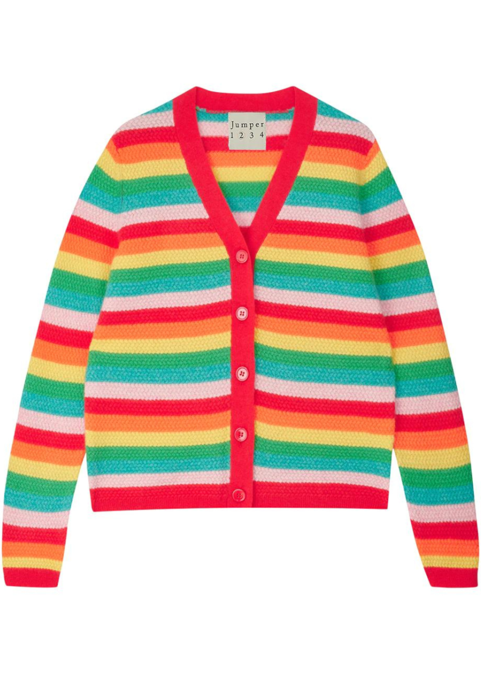 Multicolor Knit Sweater Personalized Sweater Woman Rainbow 