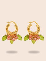 Annele Cranberry Queen Earrings