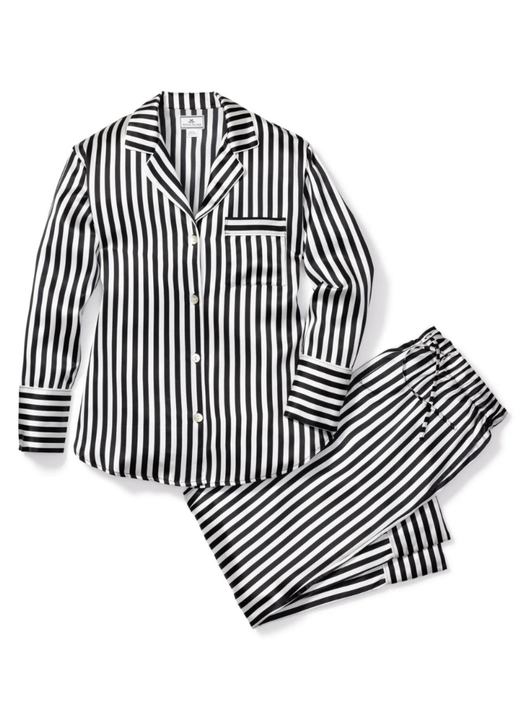 Petite Plume Petite Plume Silk Bengal Stripe Pajama Set