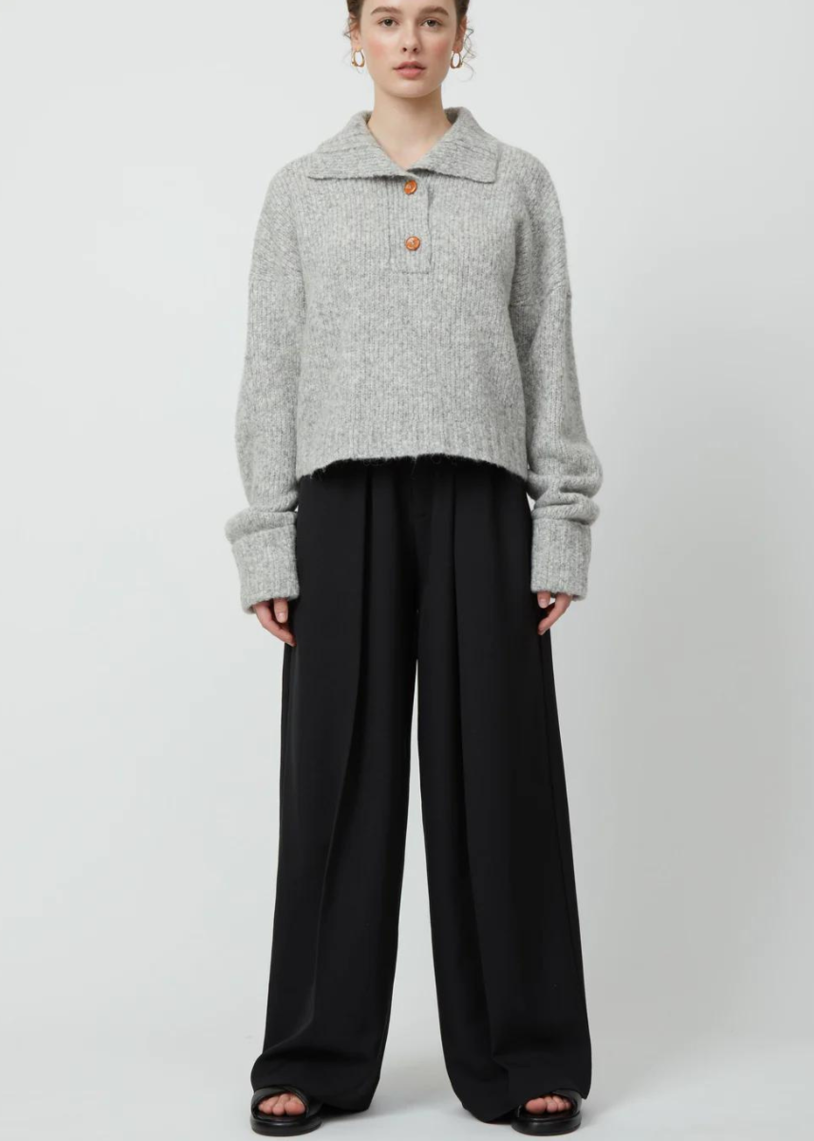 Atelier Delphine Atelier Delphine Slouchy Black Trouser