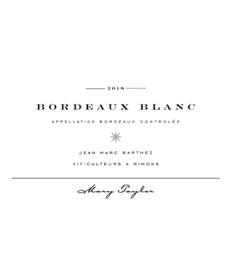 mary Taylor Mary Taylor 'Jean Marc Barthez' Bordeaux Blanc 2020