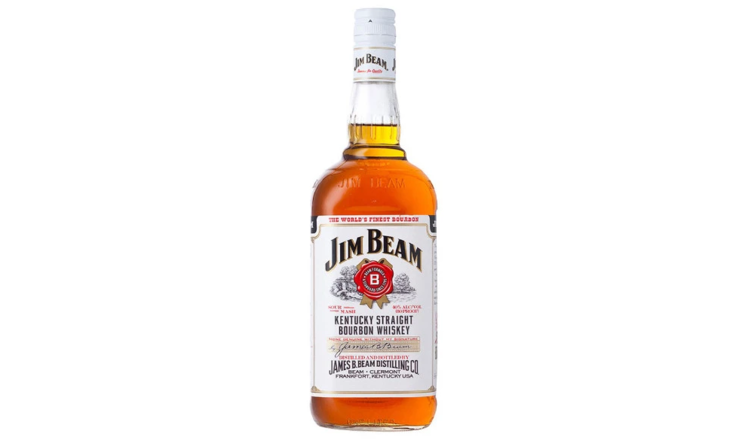 Jim Beam Jim Beam White Label Bourbon Whiskey-1.75L