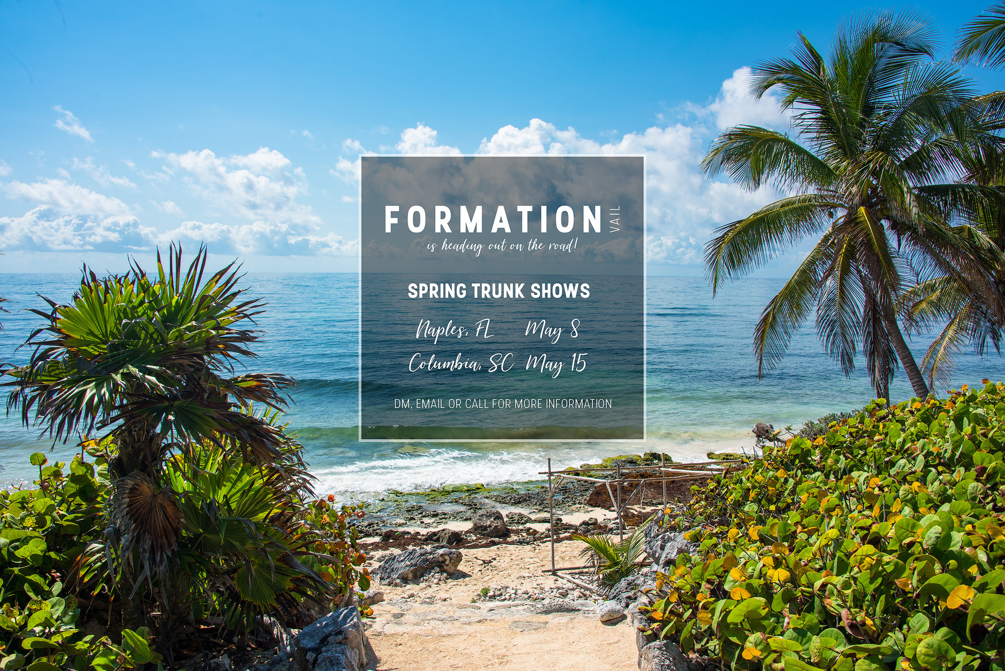 Formation Boutique Hitting the Road for Spring 2018 Private Pop Ups