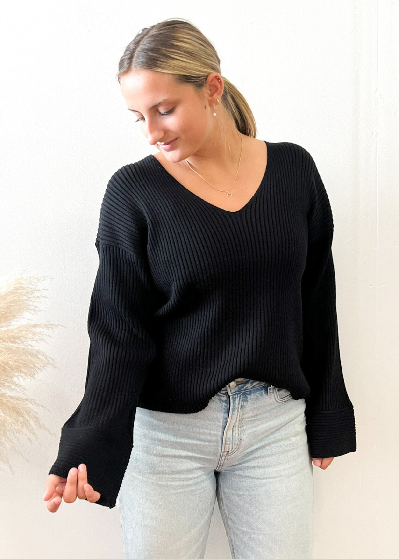 wide ribbed sweater - LoSa Chic Boutique