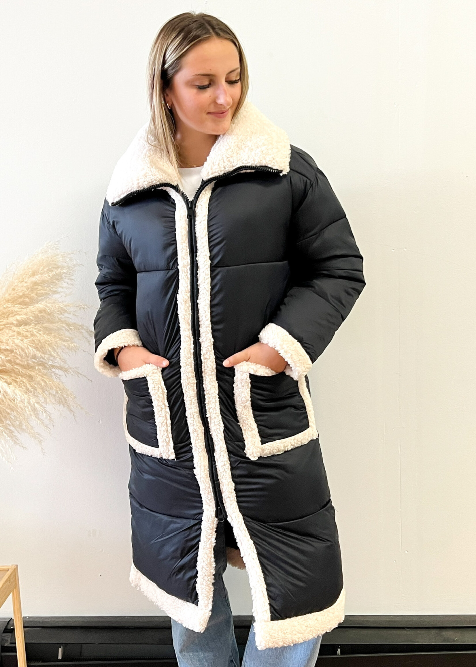 Dex sherpa puffer coat