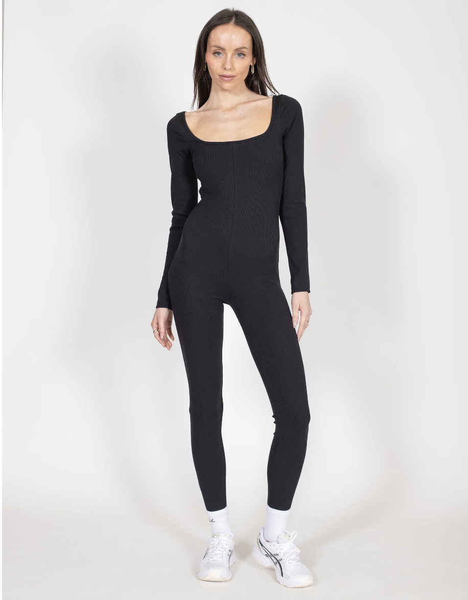 Ribbed Long Sleeve Jumpsuit - LoSa Chic Boutique