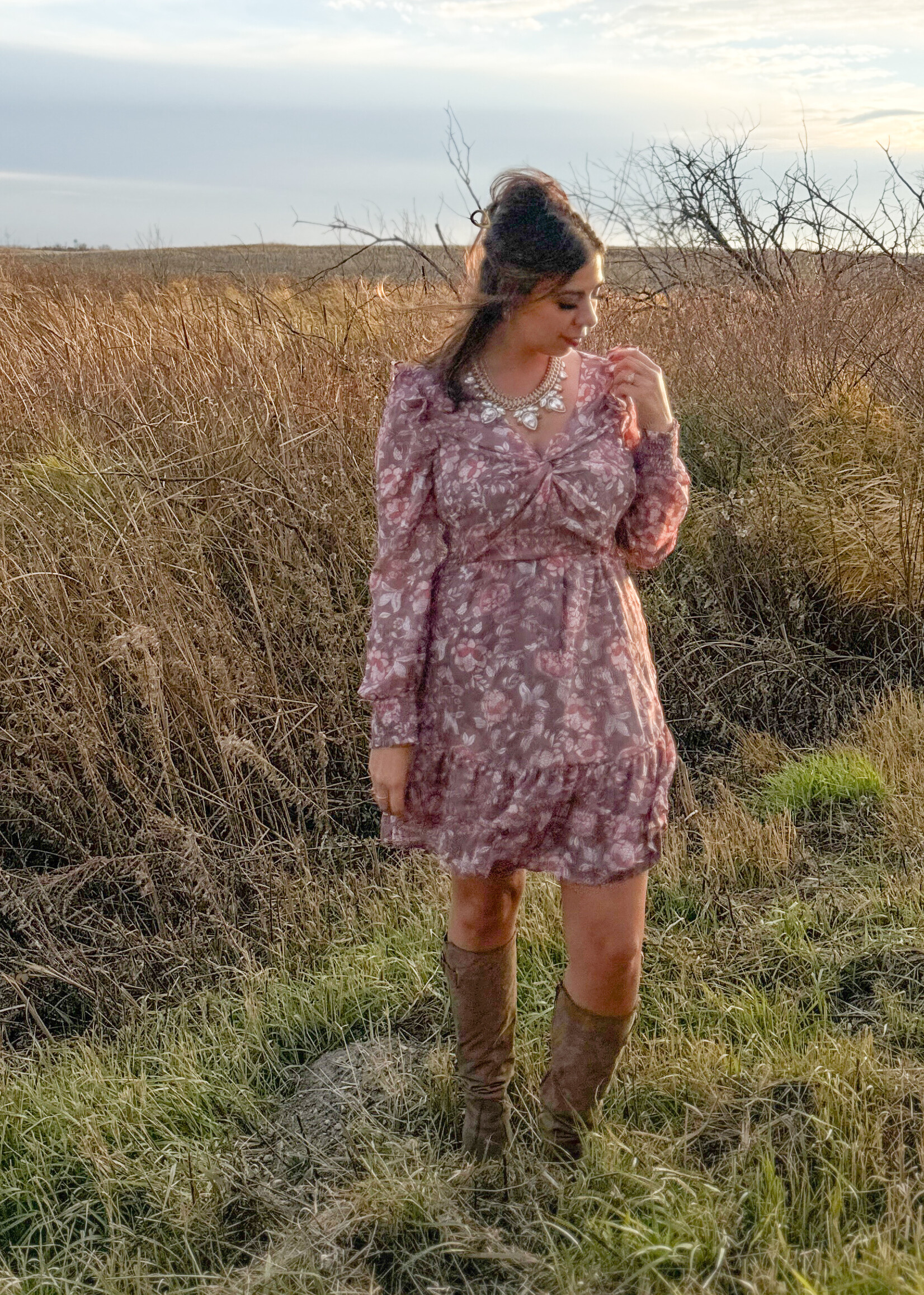 Dex twist front dress