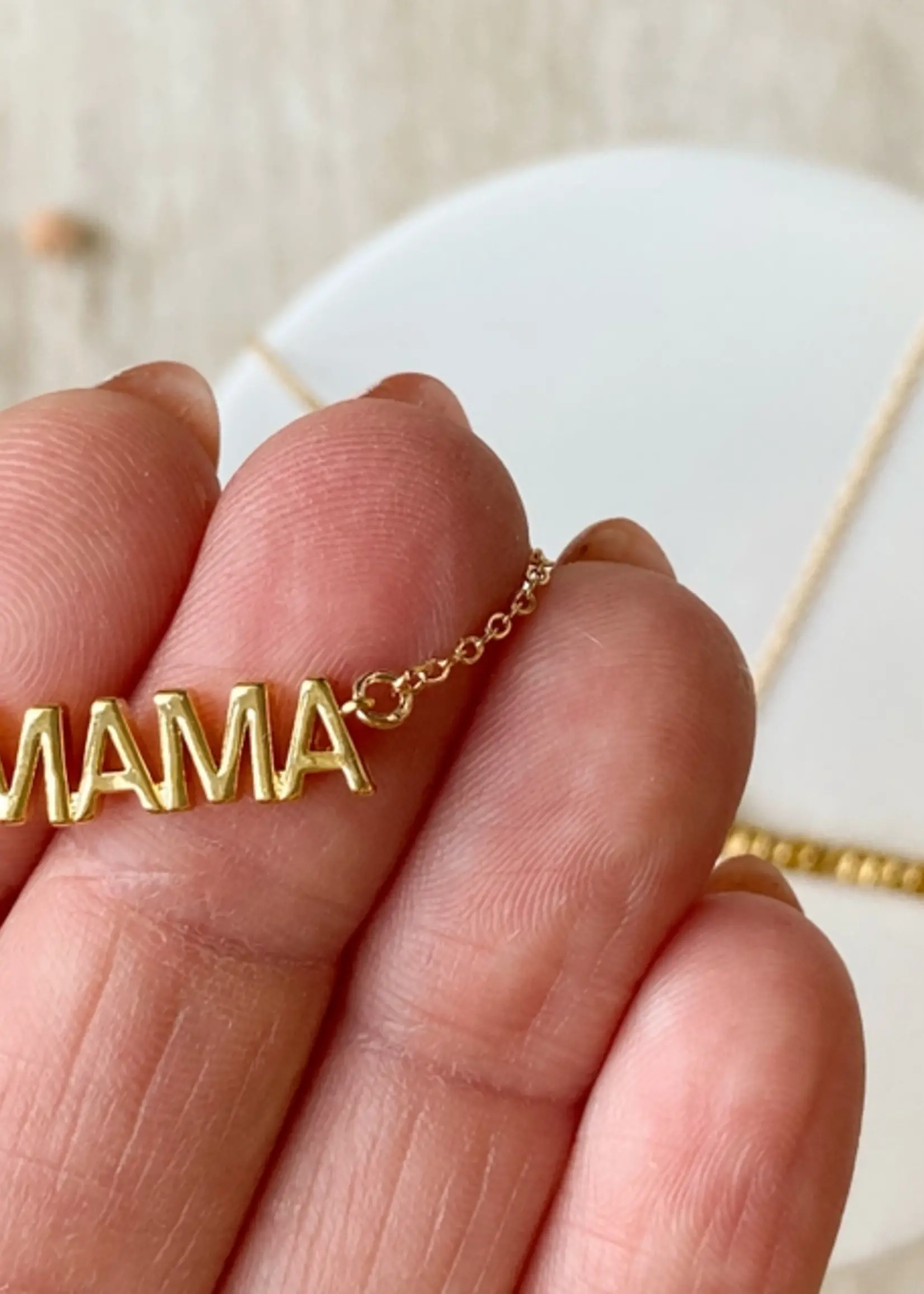 agaveh girl MAMA necklace