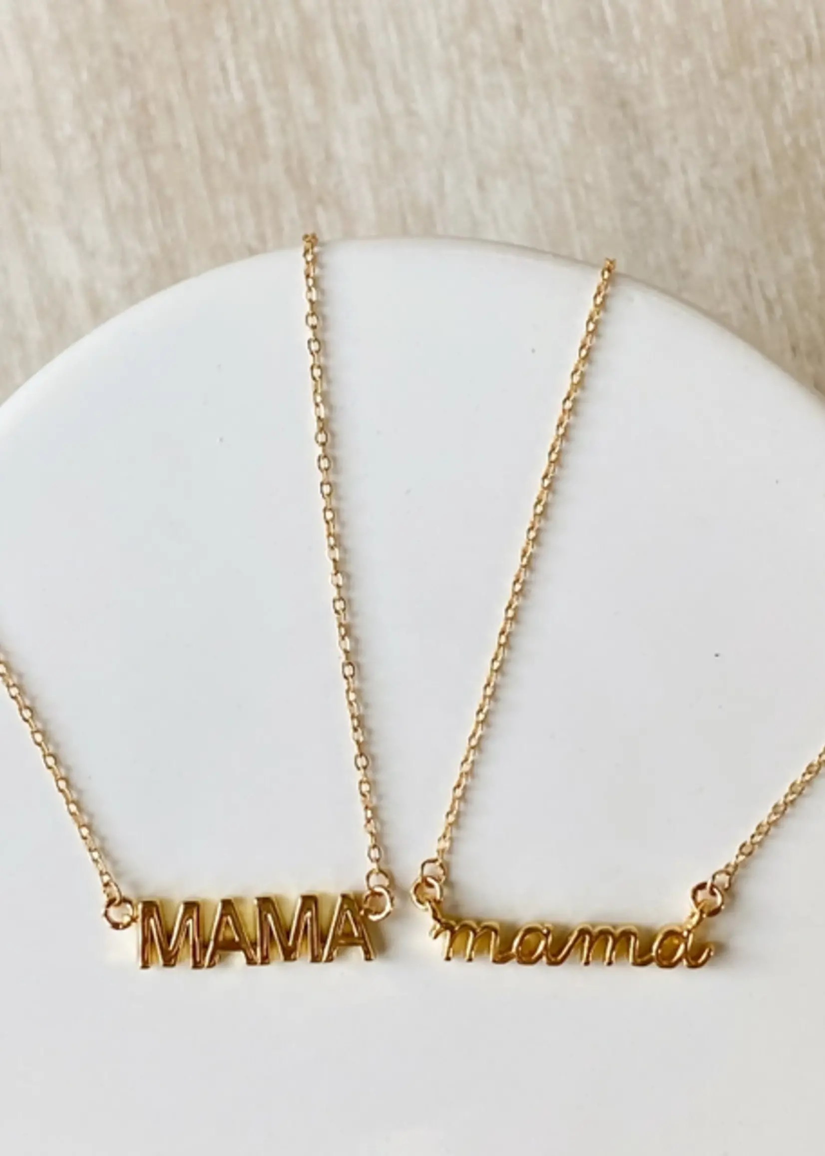 agaveh girl MAMA necklace