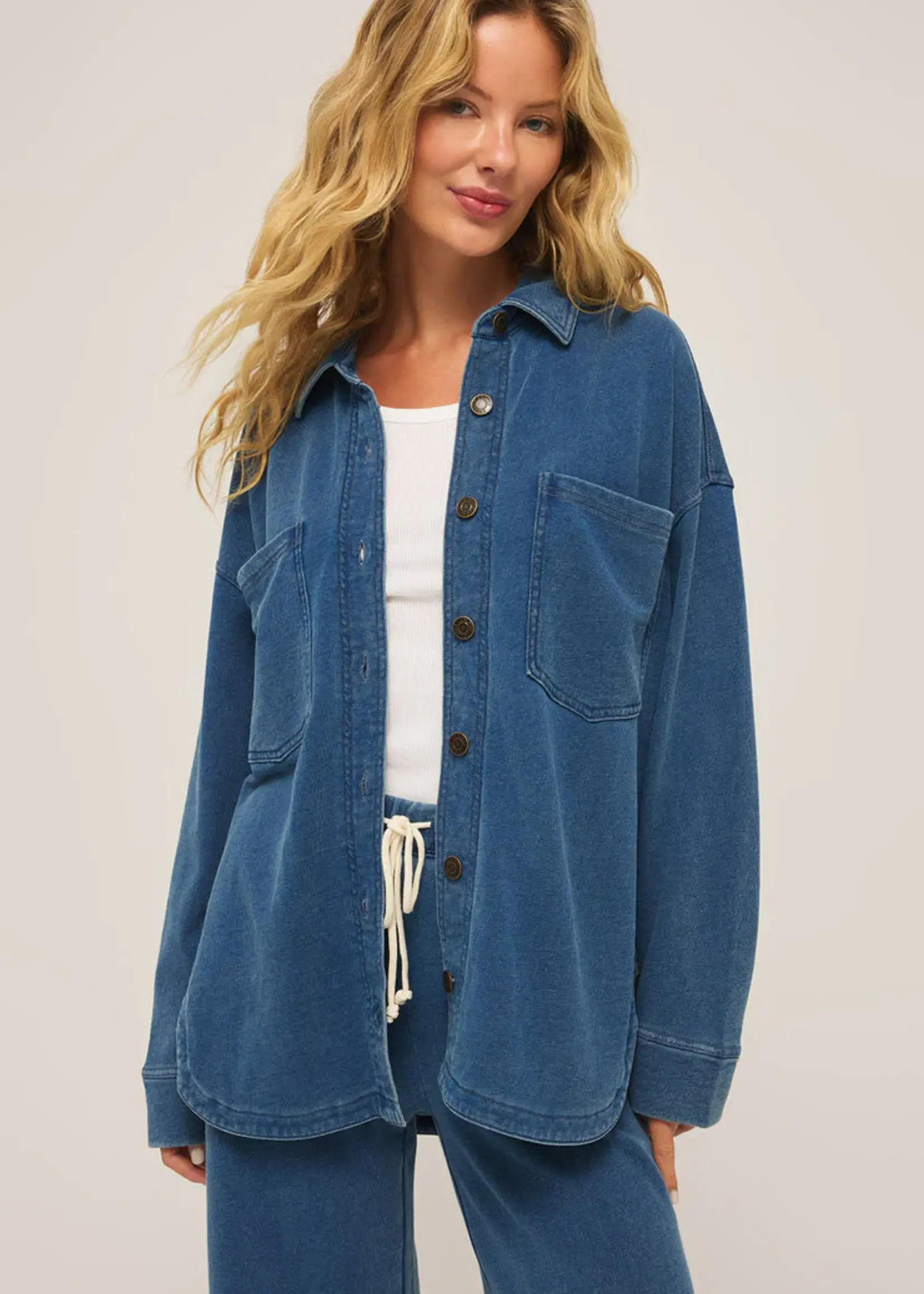 Z Supply all day knit denim jacket