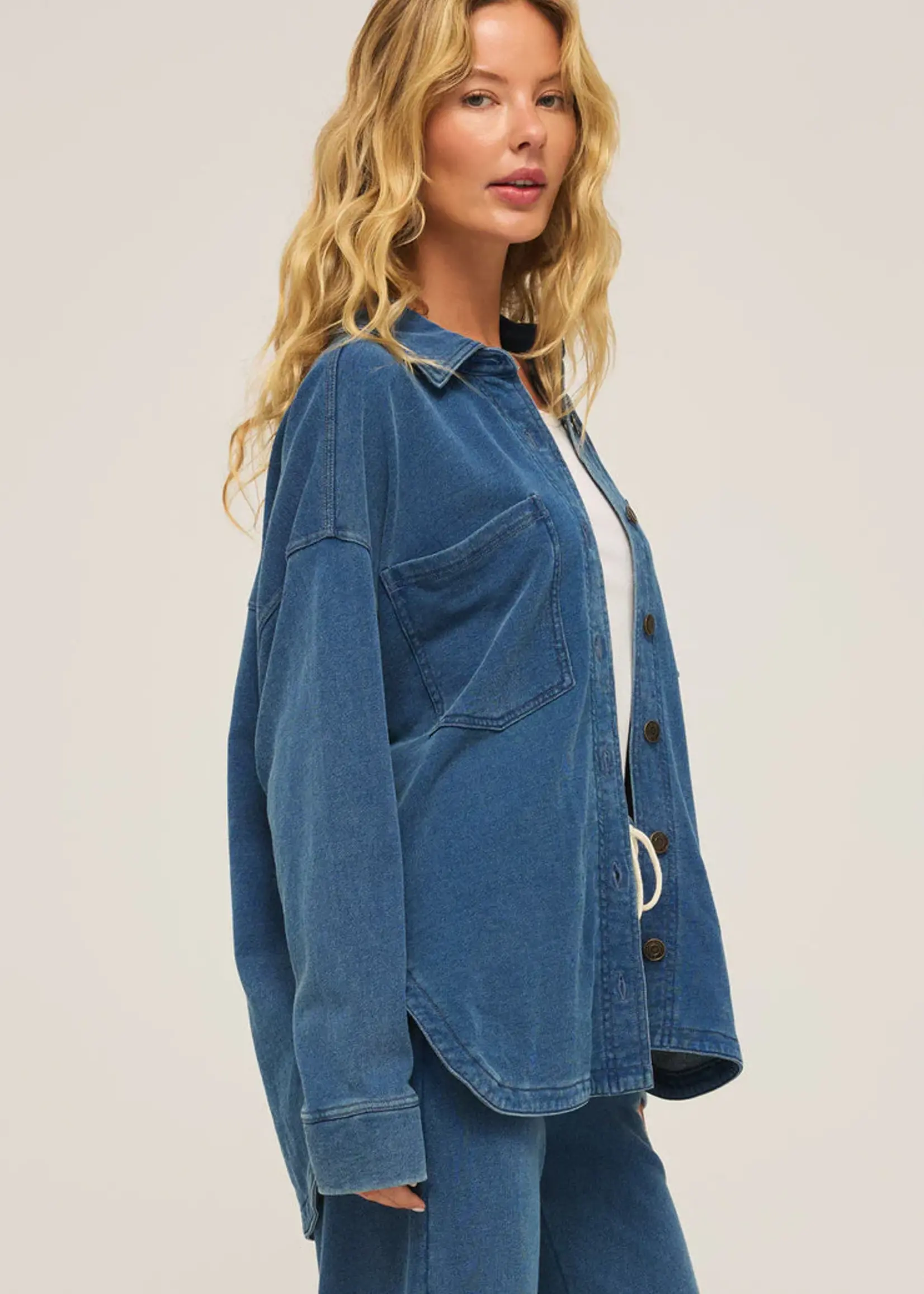 Z Supply all day knit denim jacket