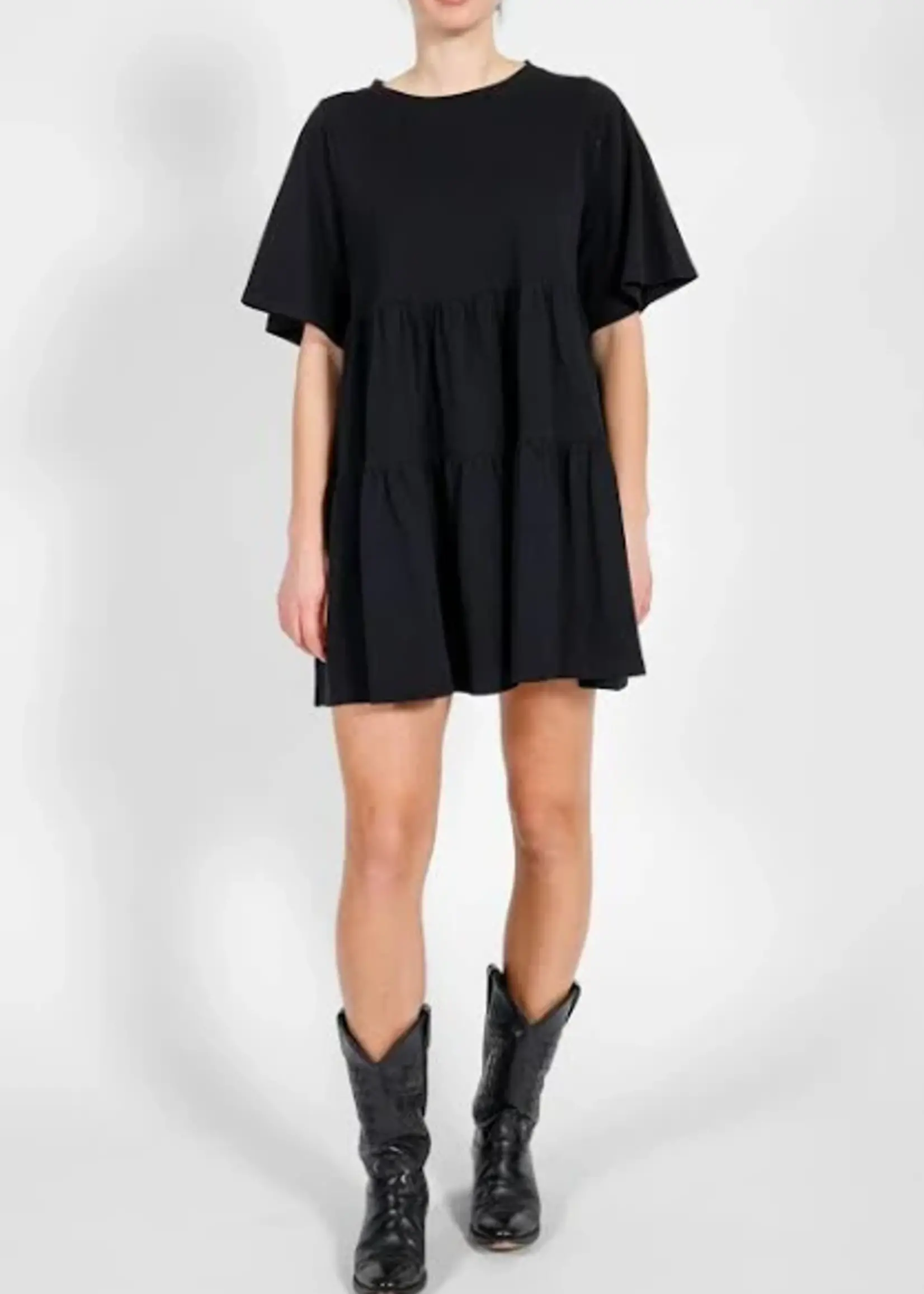 brunette the label Tiered Bow Dress