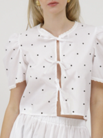 brunette the label Poplin tie up
