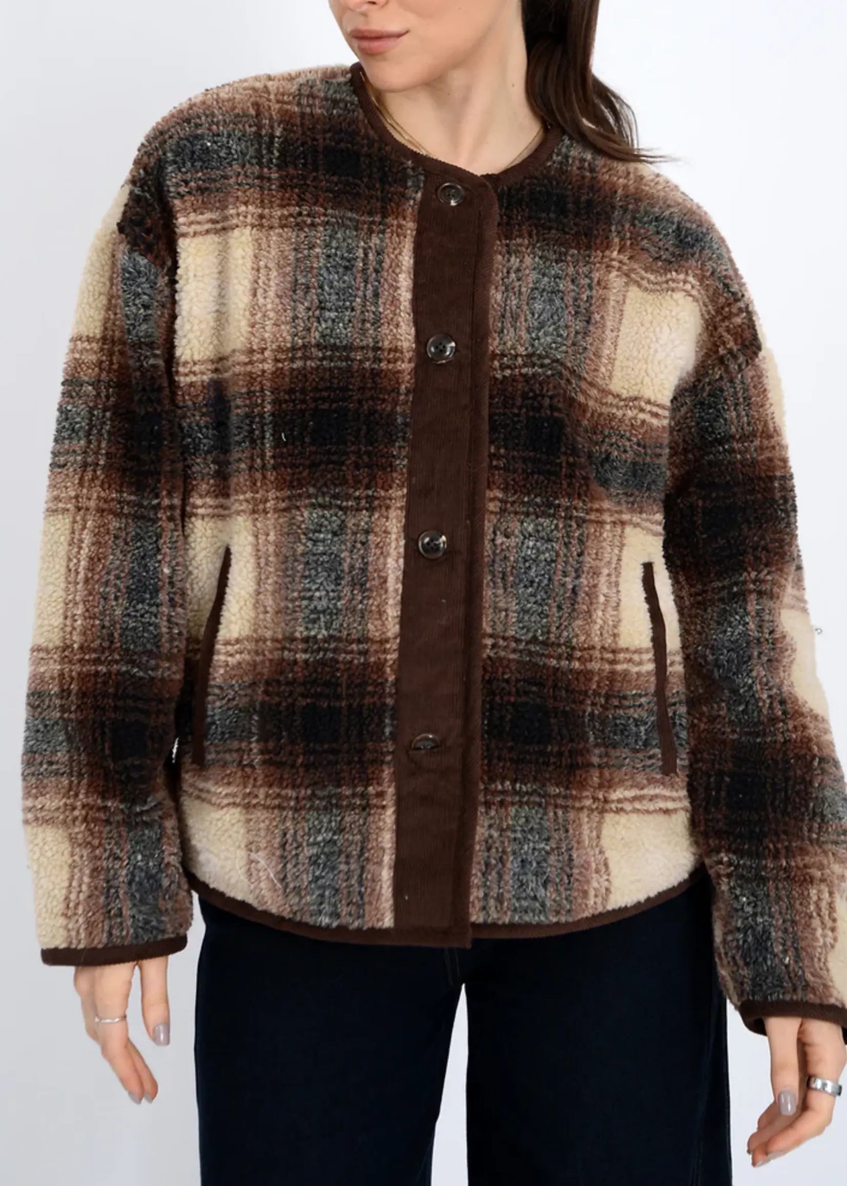 RD STYLE Sophie Sherpa & Cord Trim