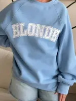 brunette the label Varsity Blonde NYBF Crew
