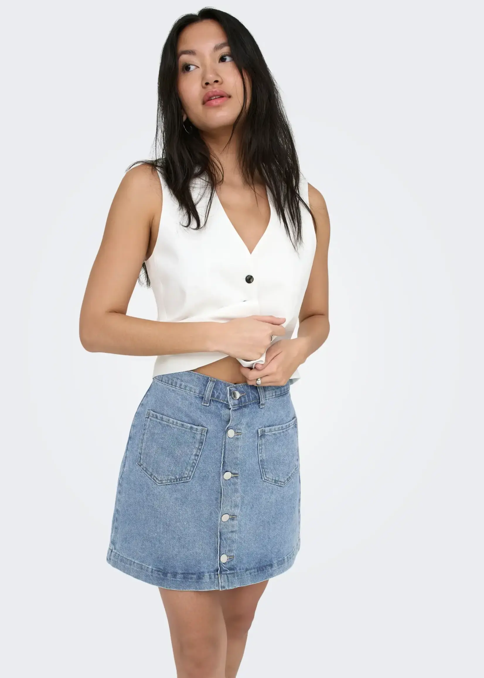ONLY HW denim skirt