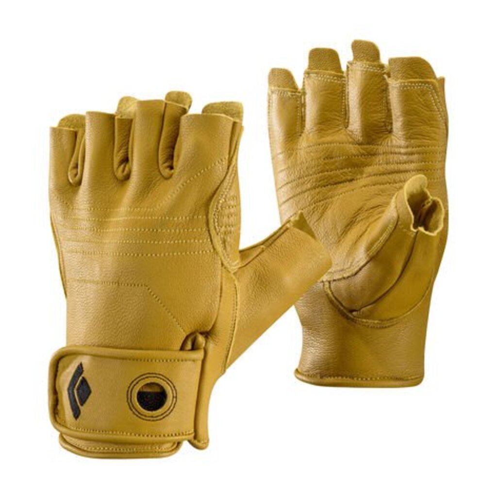 Camp Start Climbing gloves fingerless gloves yellow/black Bouldering & Wall Equipment