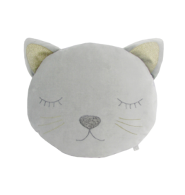 Grey Velvet Cat Plush