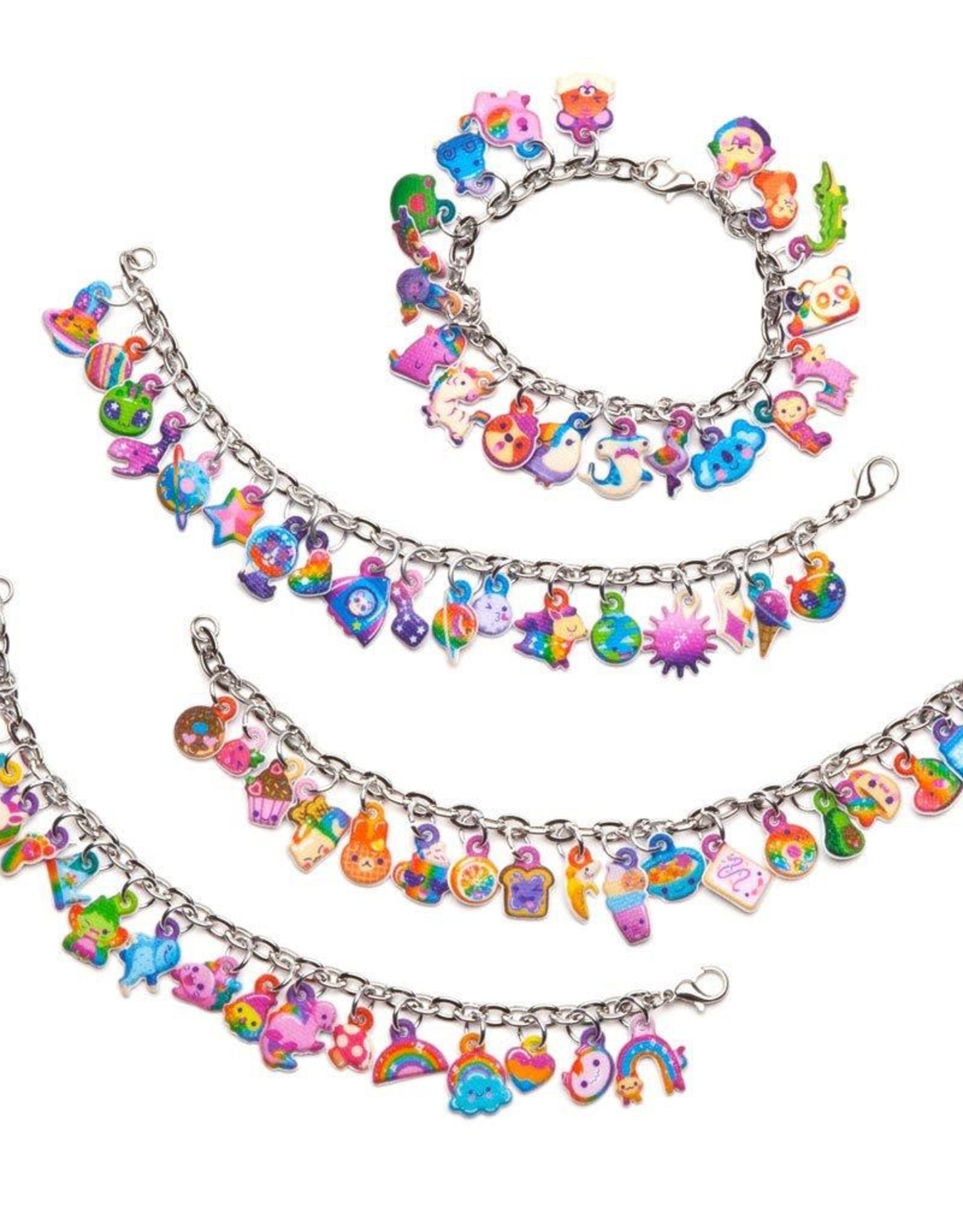 Craft-tastic DIY Glitter Charm Bracelets
