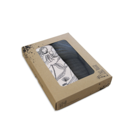 Blush & Charcoal Fairy Swaddle Set