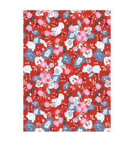 Ruby Red Flower Wrap