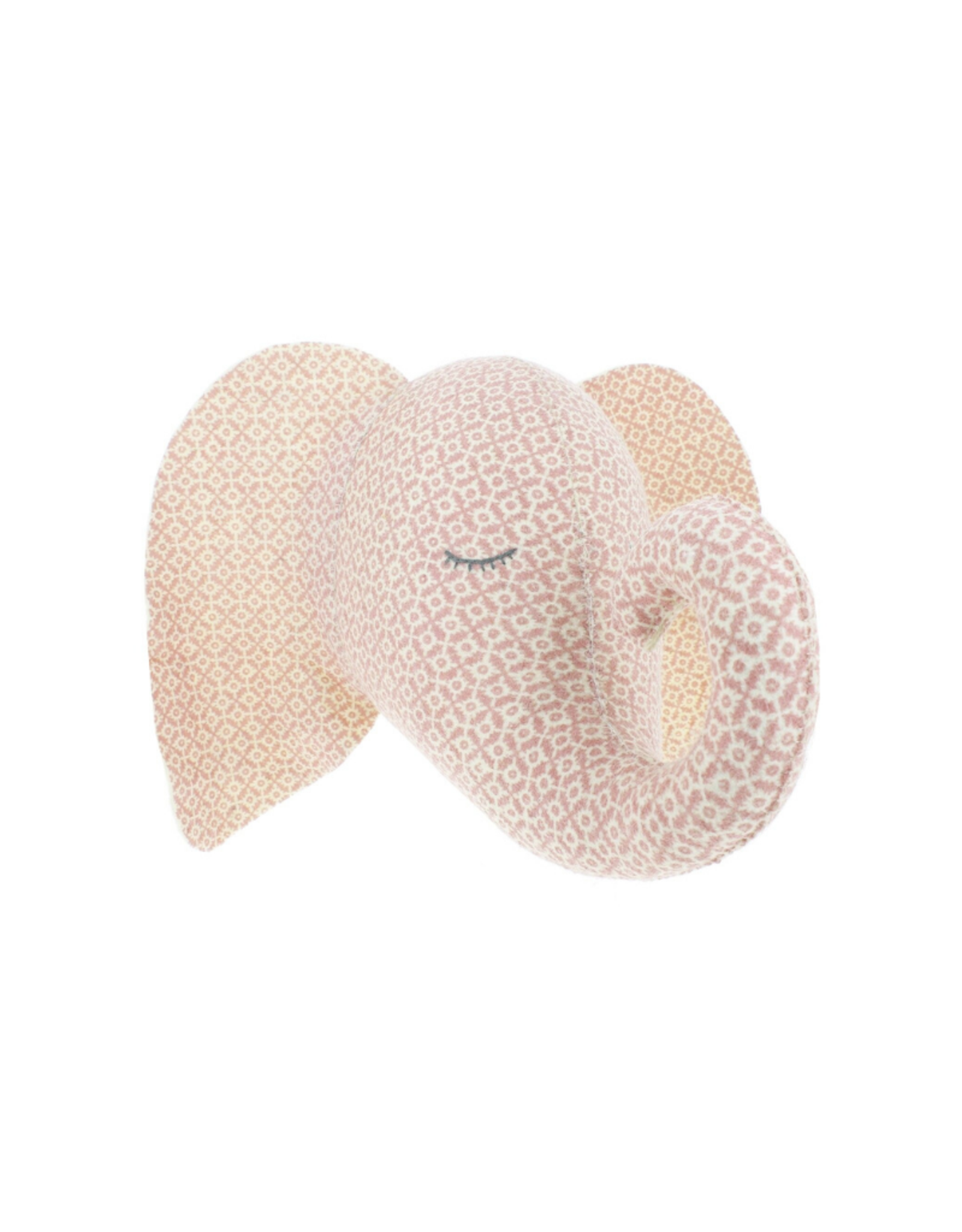 Pink Sleepy Elephant Head