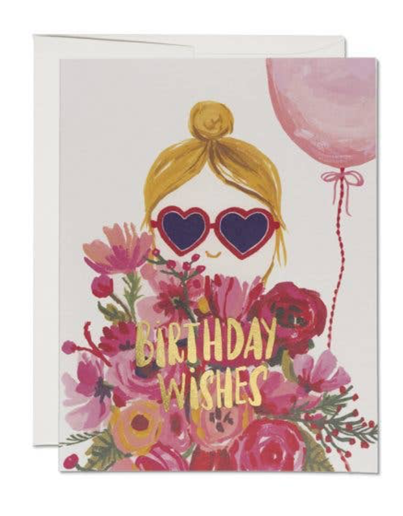 Heart Shaped Sunglasses Birthday Card
