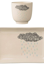 Rain Cloud Ceramic Cup and Plate Set