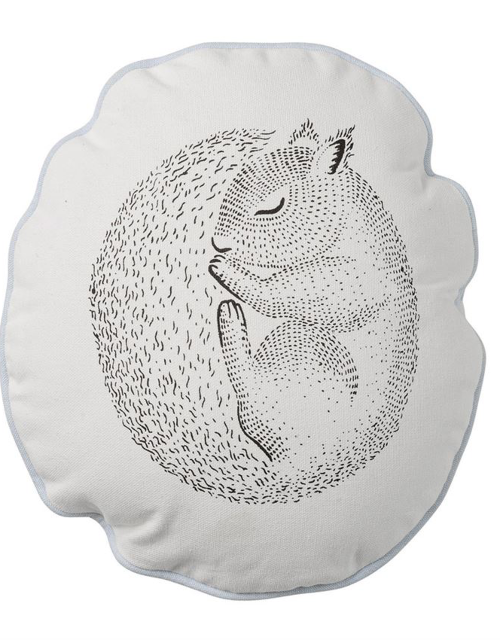 Cotton Pillow with Squirrel