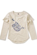 Hanging Out Ruffle Graphic Tee