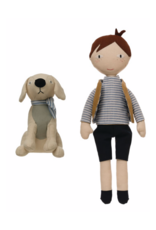 Boy & Dog Plush Set