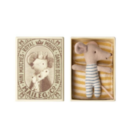 Sleepy/Wakey Baby Boy Mouse In Box