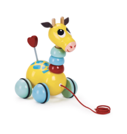 Flip Flap Giraffe Pull Toy