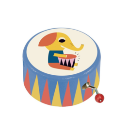 Drumming Elephant Music Box