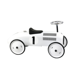 Polar White Vintage Car