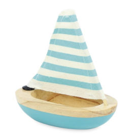 Blue Bath Sailboat