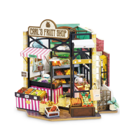 Carl's Fruit Shop DIY Miniature Dollhouse Kit