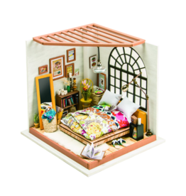Alice's Dreamy Bedroom DIY Miniature Dollhouse Kit
