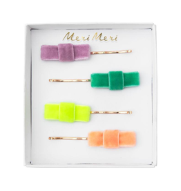 Velvet Bow Hair Slides