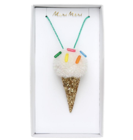 Ice Cream Pompom Necklace