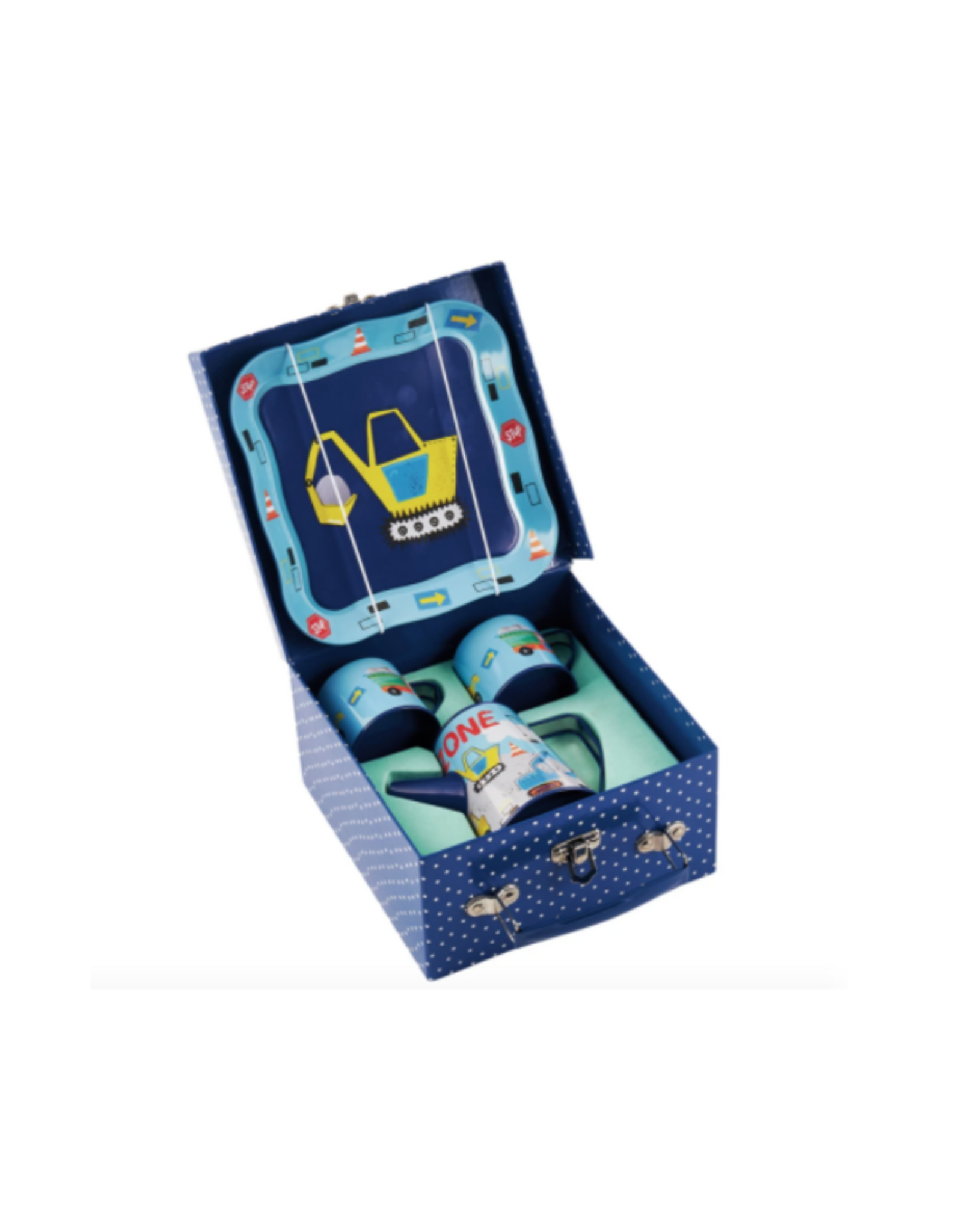 Construction Tin Coffee Set