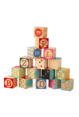 Kubix - 16 Carved Alphbet Blocks