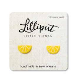 Lemon Wedge Earrings
